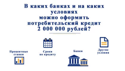 На каких условиях можно оформить кредит 2 000 000 рублей?